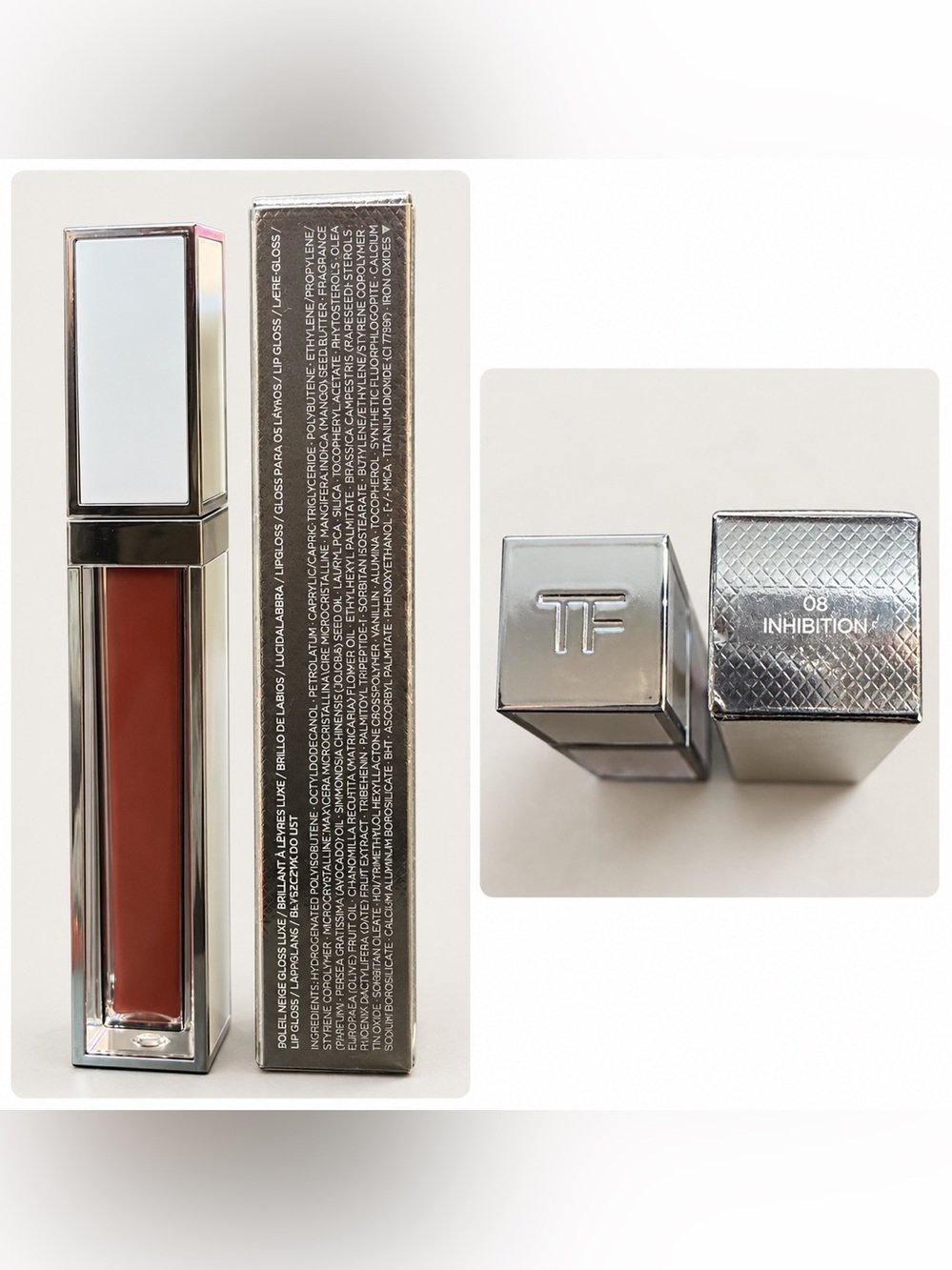 Tom Ford Soleil Neige Gloss Luxe — 08 Inhibition Lip Gloss - Picture 2 of 2